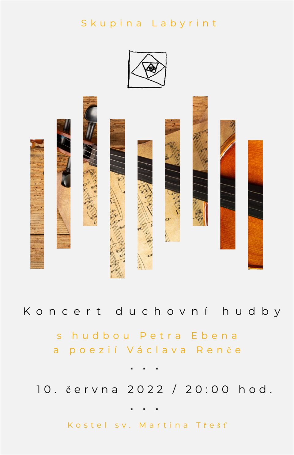 Plakát Koncertu duchovní hudby 2022
