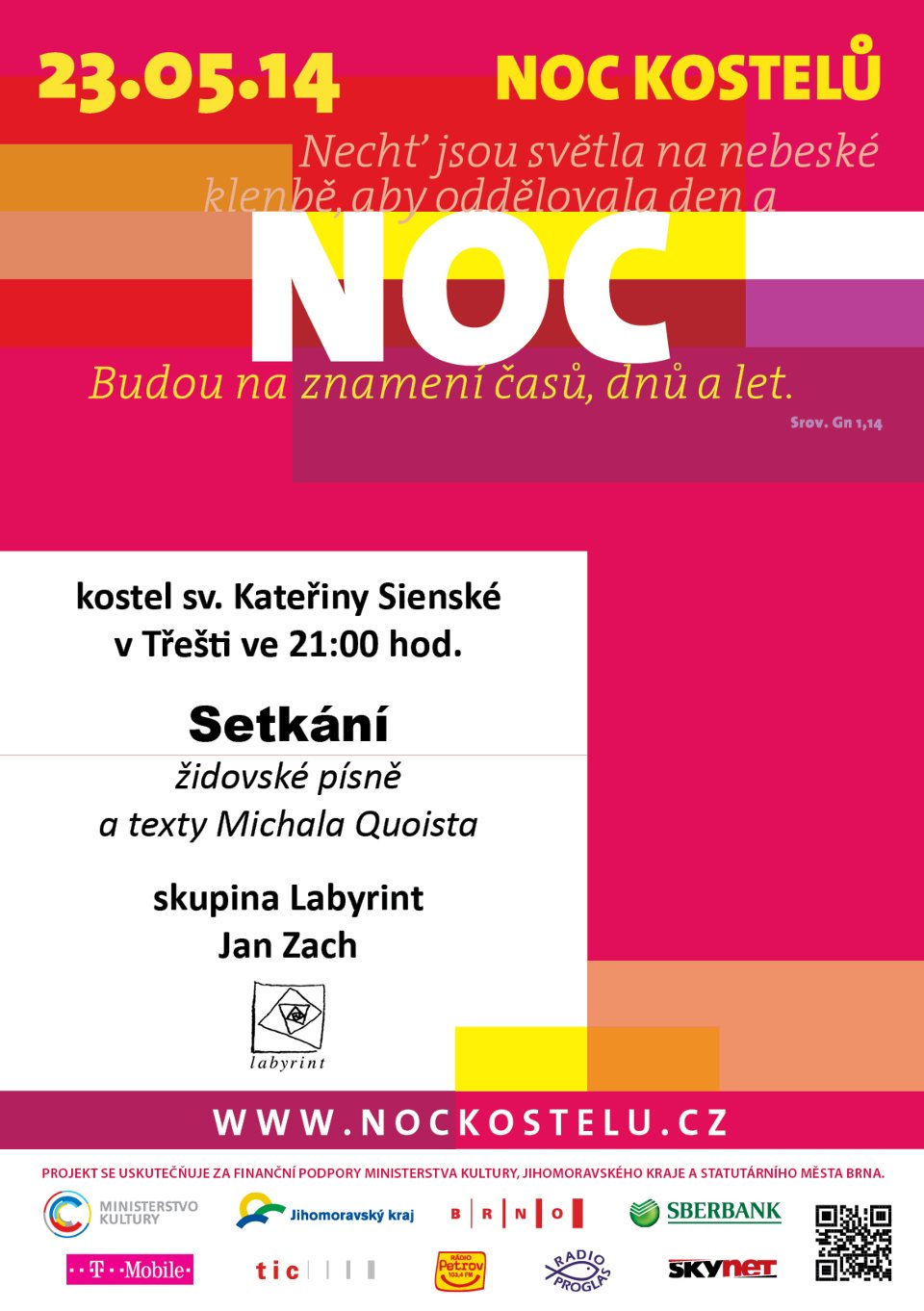Pozvánka na Noc kostelů 2014 – Setkání