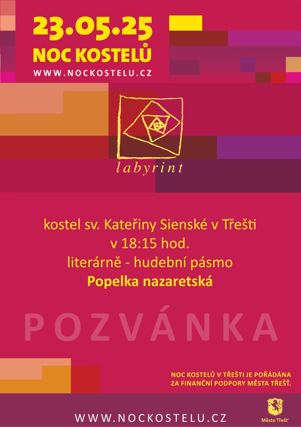 Pozvánka na Noc kostelů 2025 – Popelka nazaretská