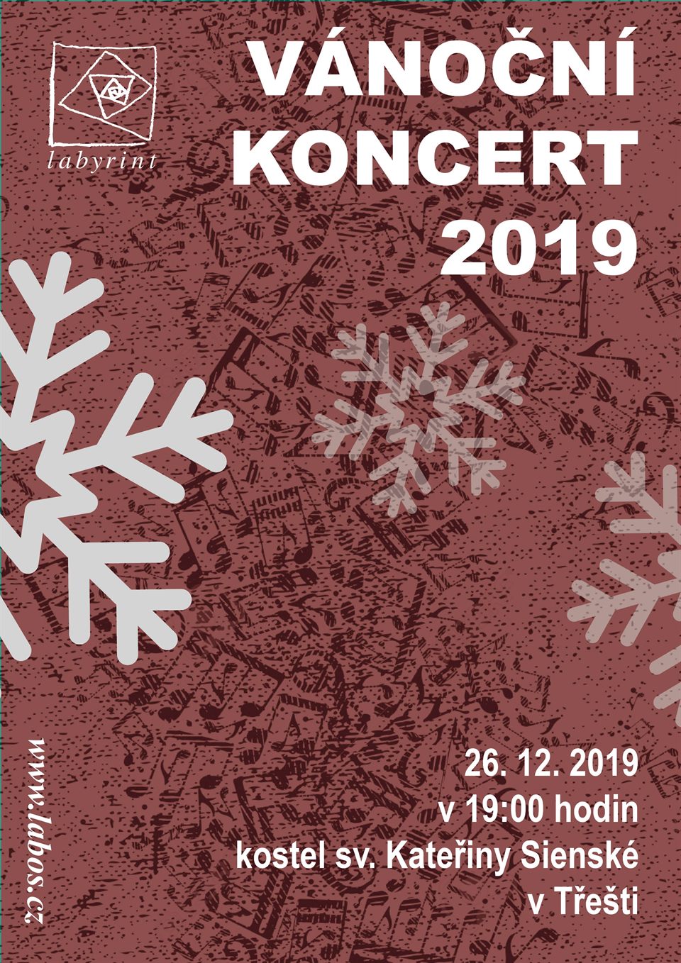 Plakát Vánočního koncertu 2019